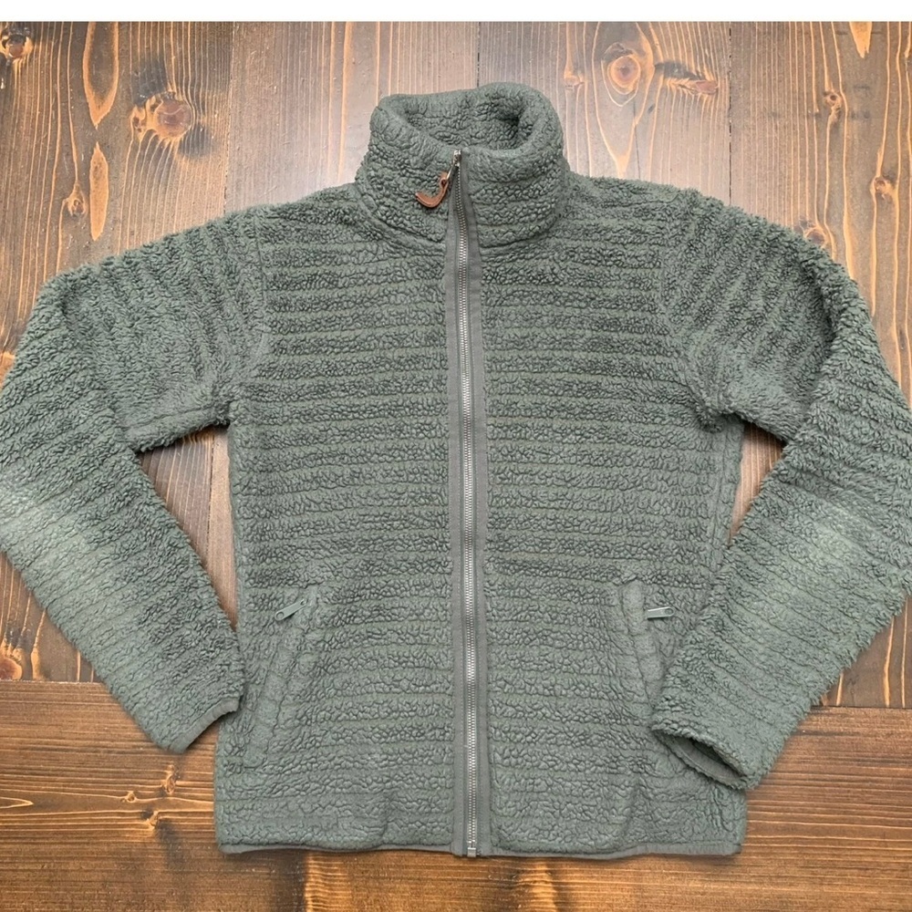 Columbia Gray Sherpa Fleece Jacket size L